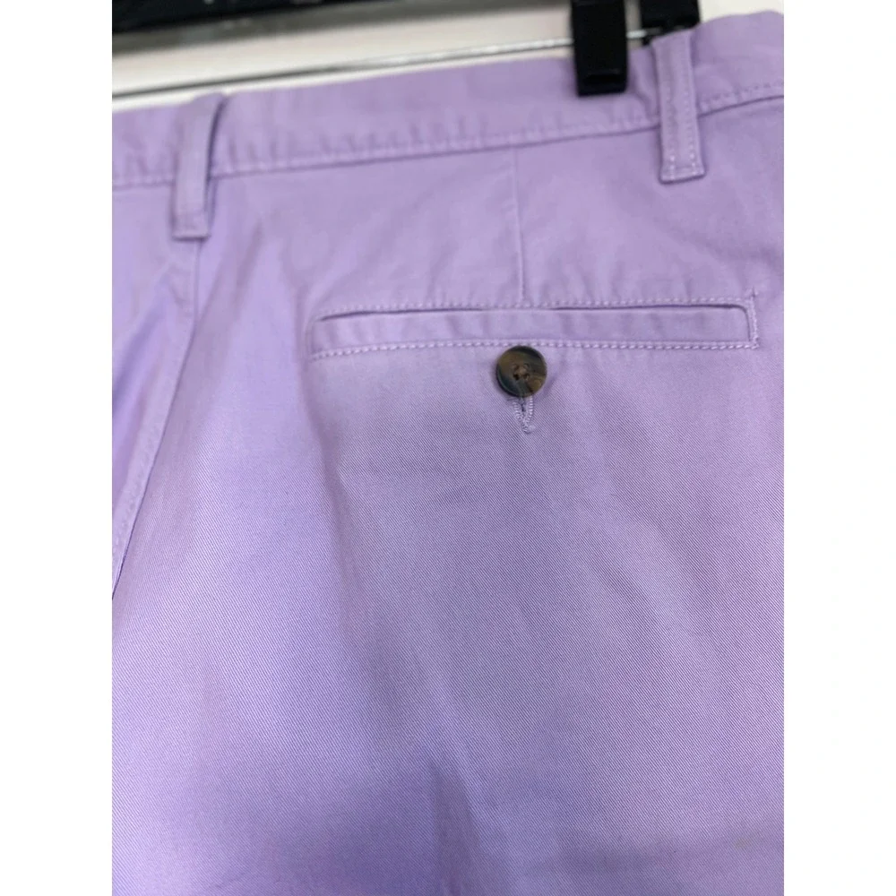 14th & Union Mens Slim Fit Chino Pants Lavender Purple Cotton Stretch 32W x 32L